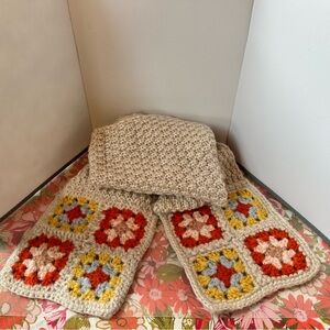 David and young knit scarf